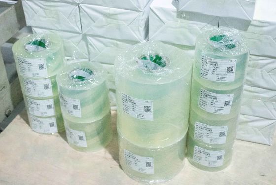 Acryllijm Kleefrol Etiketteringsmaterialen BOPP Transparante film Extra kleverig