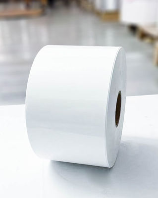 Doorzichtige BOPP-lijm Jumbo-rollen etiketten Papier Synthetische beweegbare lijm