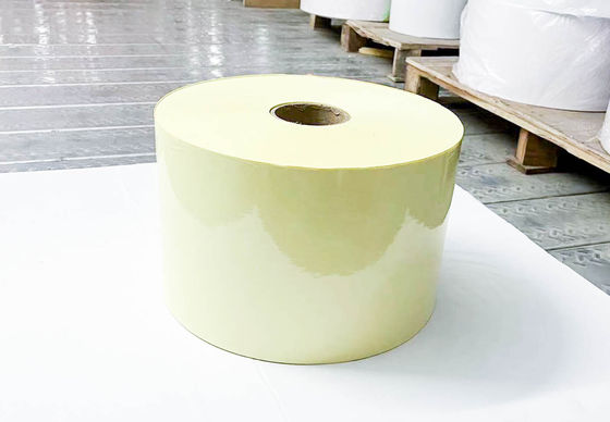 Zelfklevend plakpapierrol 50 doorzichtig PET acryllijm 140 geel