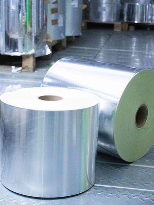 Mat zilver PET zelfklevend plakpapierrol 25u Oppervlakdikte Warmlijm