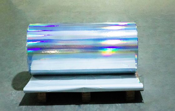 Warm smelten lijm zelfklevende holografische film thermische etiketten 25u oppervlakdikte