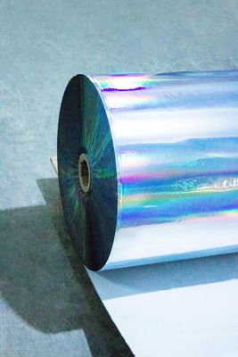 Warm smelten lijm zelfklevende holografische film thermische etiketten 25u oppervlakdikte