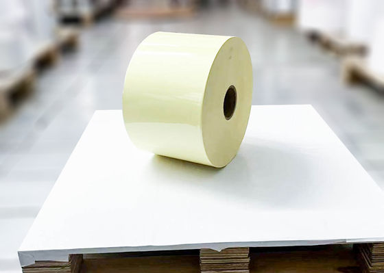 Helder PET zelfklevend etiketteringsmateriaal Rol 25μ oppervlakdikte extra kleverig