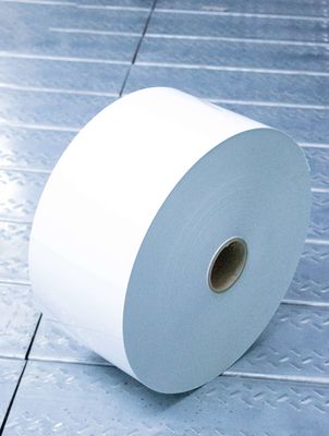 Waterdicht met glaslaag bekleed papierrollabel