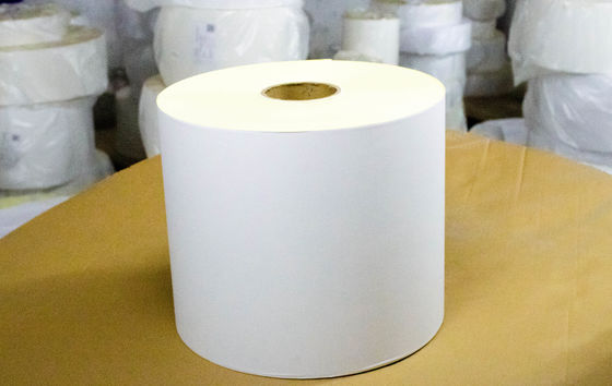 Afneembare lijm thermische jumbo rol, release liner papier rol 1000m lengte