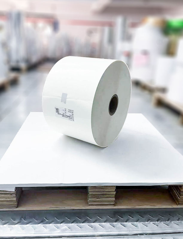 Milky PE Label Material Rollen papier Acryllijm Kleeftype