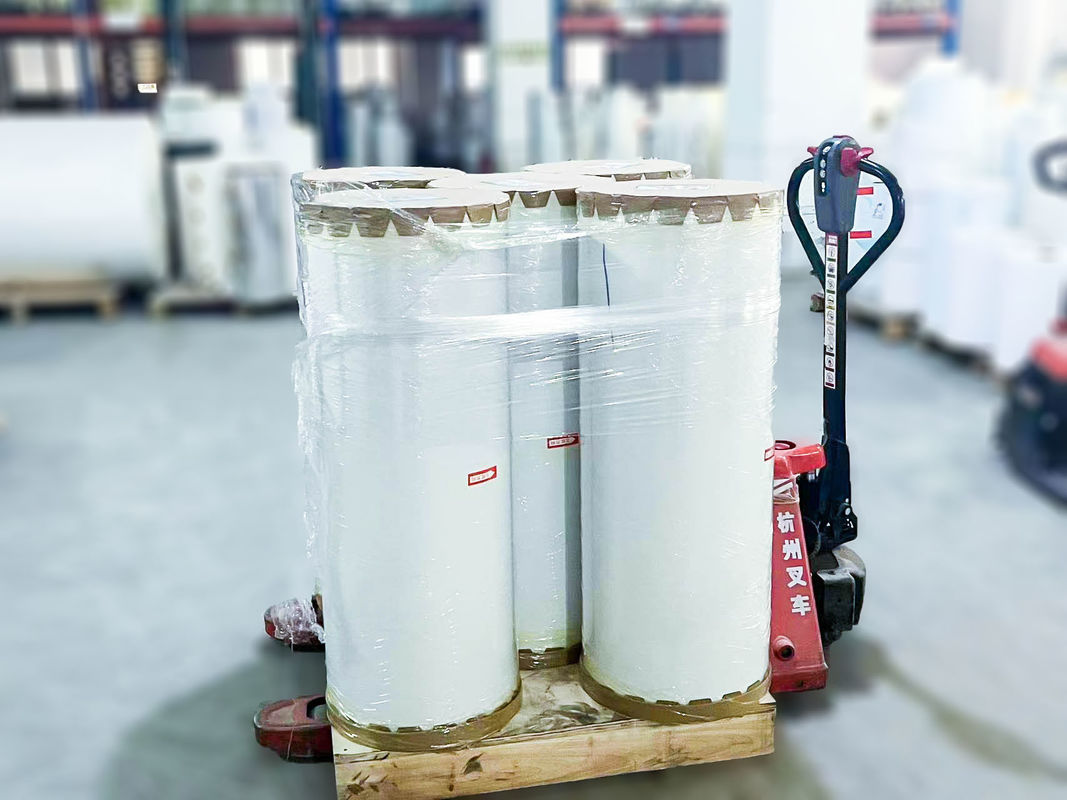 Doorzichtige acryllijm zelfklevende plakpapierrol helderwit PVC