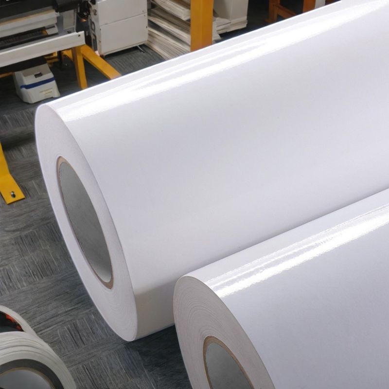 80 g bekleed papieretiketmateriaal voor een hoge peelsterkte 20min en 70±5% voeringdikte