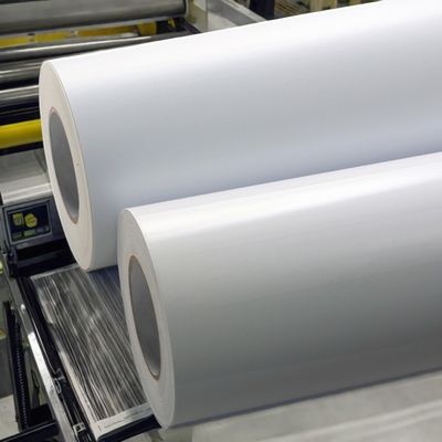 Goede prijs 80 g bekleed papieren etiket met viscositeit permanent acryllijm en wit glaspapier online